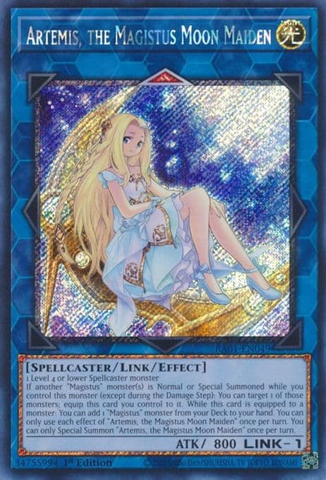 Artemis, the Magistus Moon Maiden (Platinum Secret Rare)