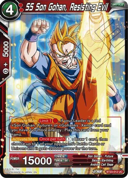SS Son Gohan, Resisting Evil