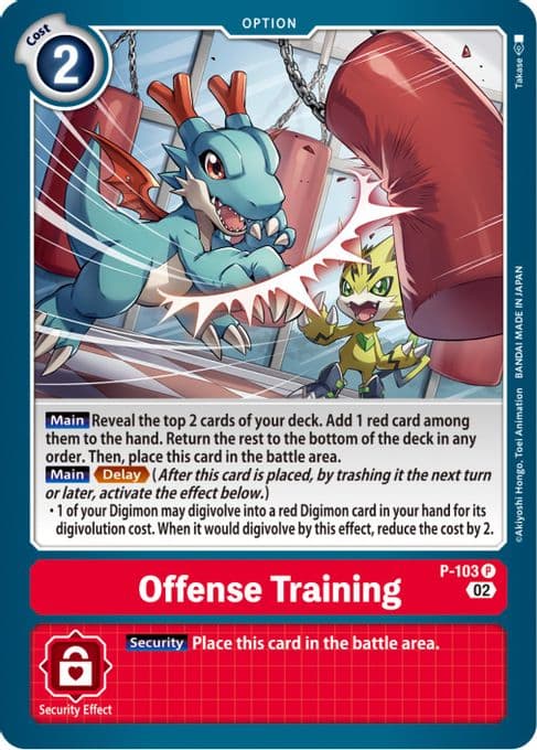 Offense Training - P-103 (Blast Ace Box Topper)