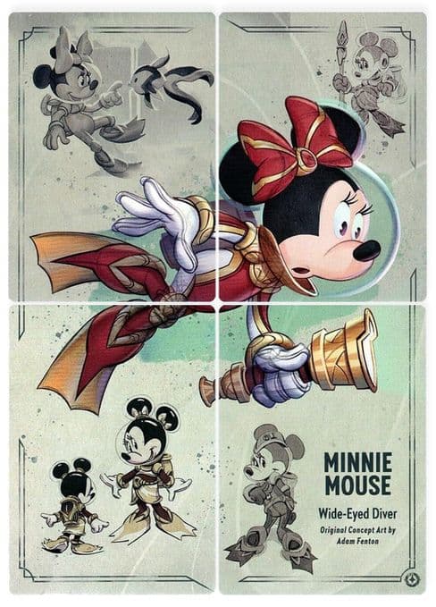 Minnie Mouse - Wide-Eyed Diver Puzzle Insert (Set of 4)