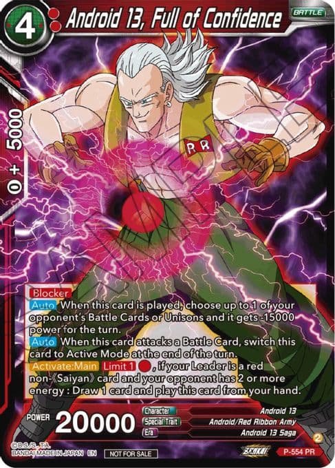 Android 13, Full of Confidence (Zenkai Series Tournament Pack Vol.6)