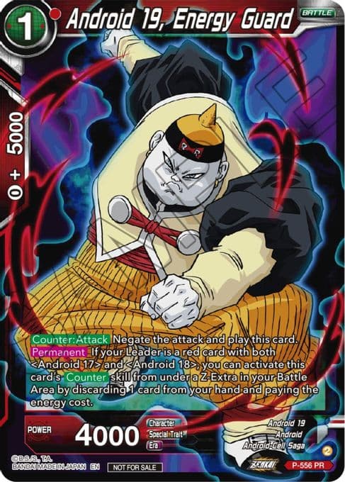 Android 19, Energy Guard (Zenkai Series Tournament Pack Vol.6)