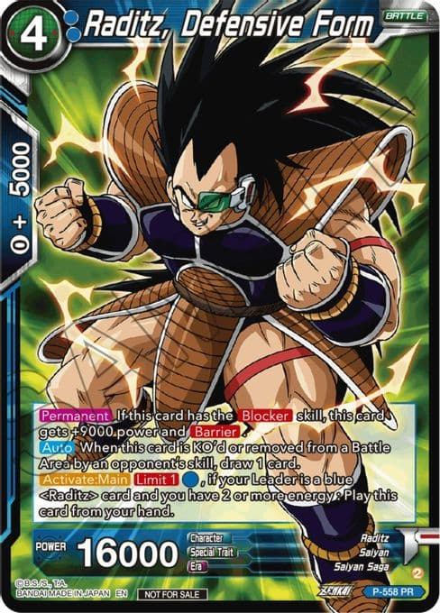 Raditz, Defensive Form (Zenkai Series Tournament Pack Vol.6)