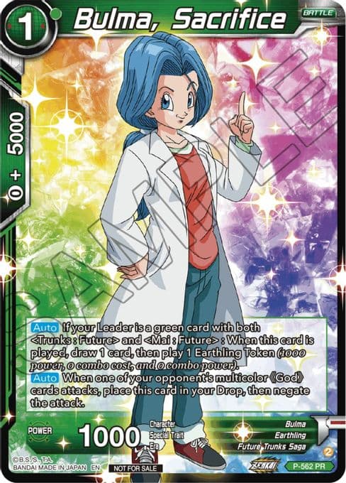Bulma, Sacrifice (Zenkai Series Tournament Pack Vol.6)