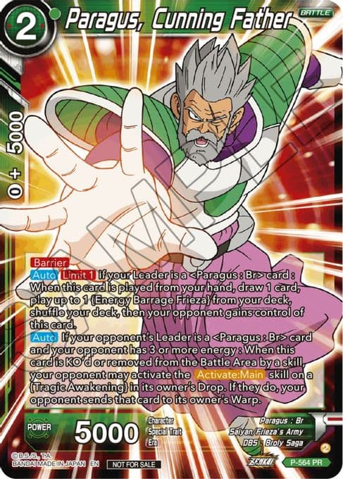 Paragus, Cunning Father (Zenkai Series Tournament Pack Vol.6)