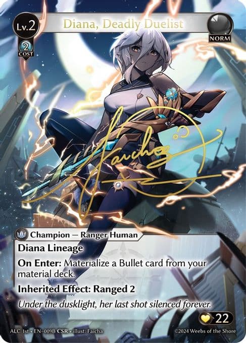 Diana, Deadly Duelist (CSR) (009B) (ALC1E)