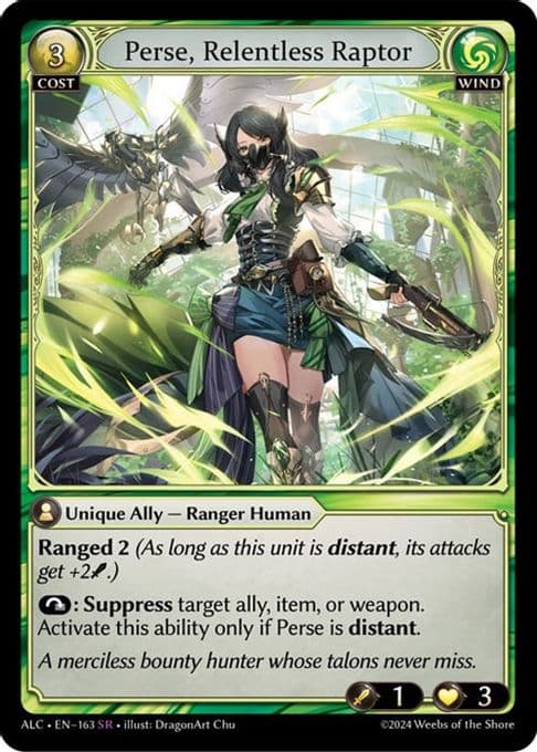 Perse, Relentless Raptor