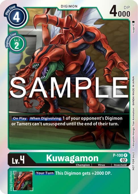 Kuwagamon - P-100 (Limited Card Pack Ver.2)