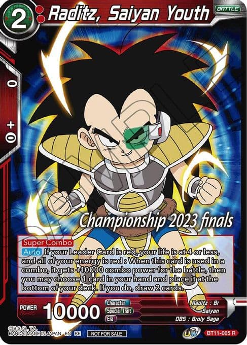 Raditz, Saiyan Youth (2023 Championship Finals Celebration Pack)