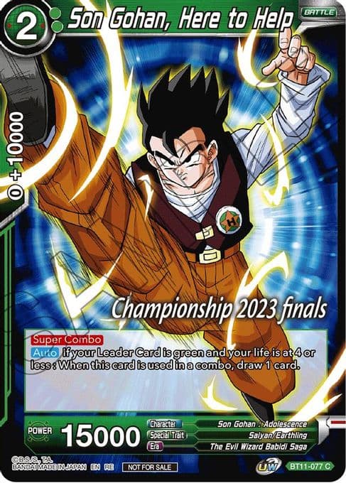 Son Gohan, Here to Help (2023 Championship Finals Celebration Pack)