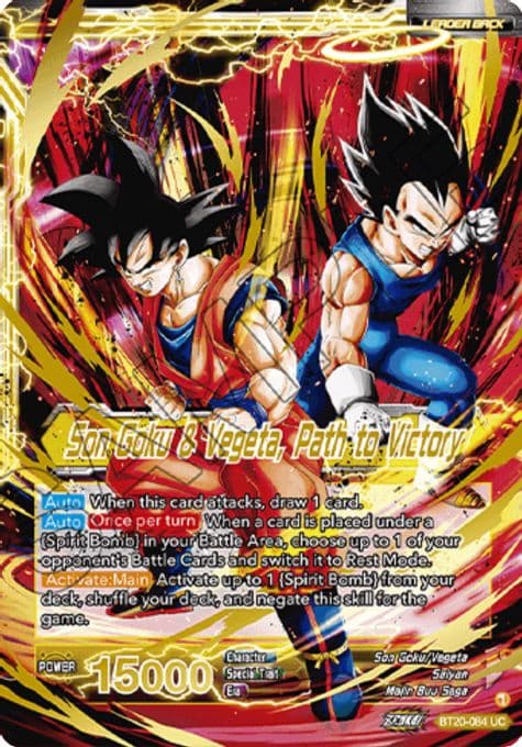 SS Vegito // Son Goku & Vegeta, Path to Victory (Giant Card)