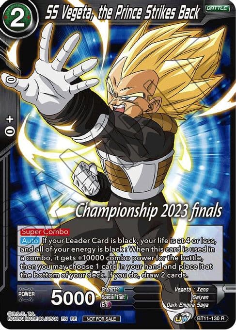 SS Vegeta, the Prince Strikes Back (2023 Championship Finals Celebration Pack)