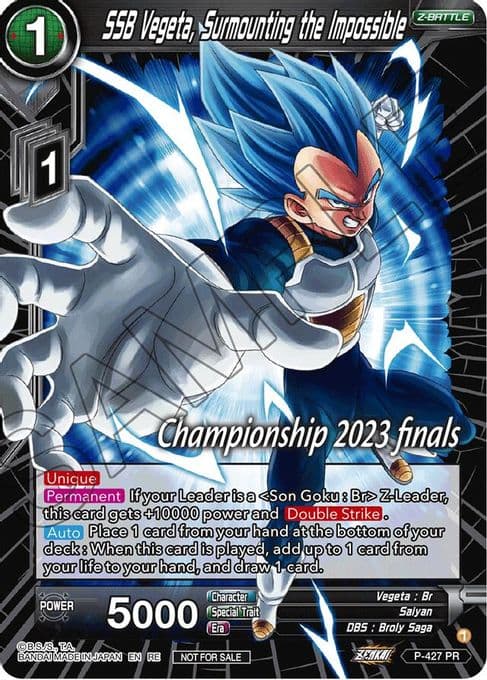 SSB Vegeta, Surmounting the Impossible (2023 Championship Finals Celebration Pack)