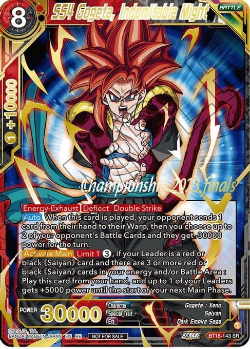 SS4 Gogeta, Indomitable Might (2023 Championship Finals Celebration Pack Deluxe Set)