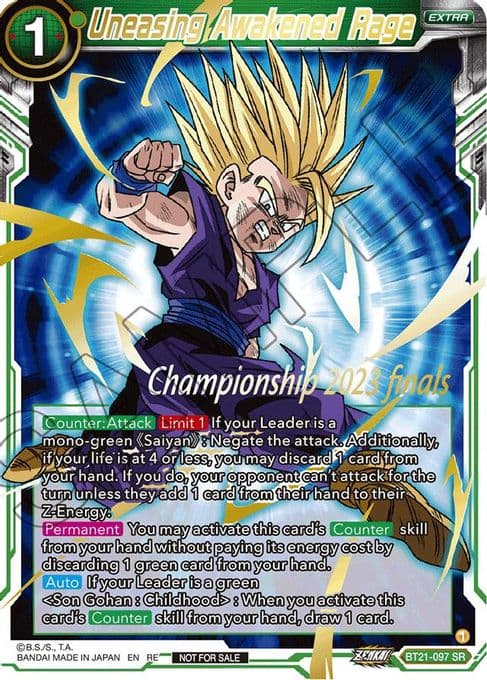 Uneasing Awakened Rage (2023 Championship Finals Celebration Pack Deluxe Set)