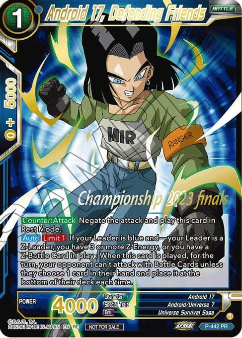 Android 17, Defending Friends (2023 Championship Finals Celebration Pack Deluxe Set)