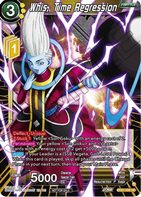 Whis, Time Regression (2023 Championship Finals Zenkai Premium Pack)