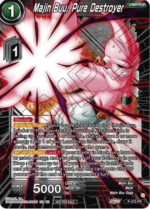 Majin Buu, Pure Destroyer (2023 Championship Finals Zenkai Premium Pack)