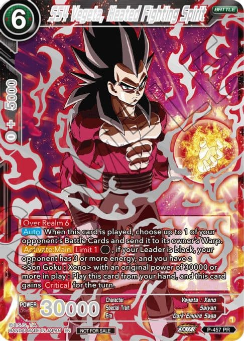 SS4 Vegeta, Heated Fighting Spirit (Championship 2023 Reward Alternate Art Card Set) (Holo)