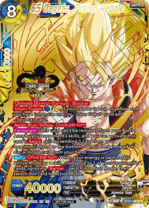 SS Gogeta, Fusion Reborn (2023 World Championship Stamp)