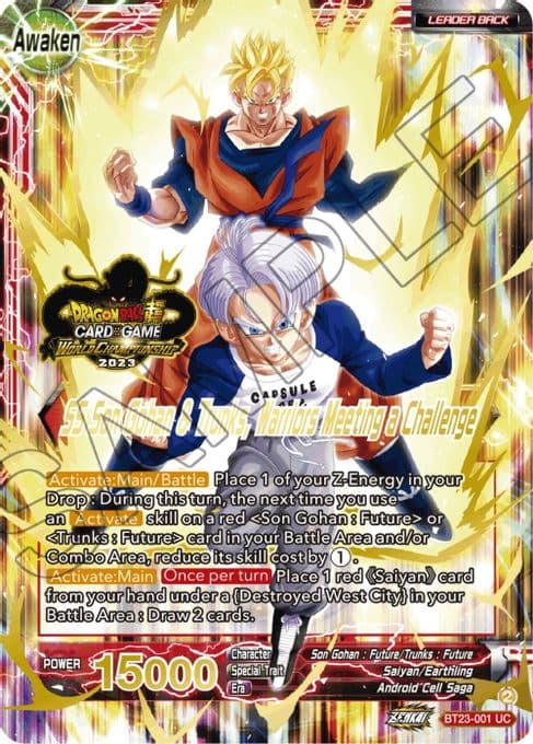 Son Gohan & Trunks // SS Son Gohan & Trunks, Warriors Meeting a Challenge (2023 Worlds ZENKAI 06 Leader Set)