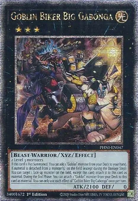 Goblin Biker Big Gabonga (Quarter Century Secret Rare)
