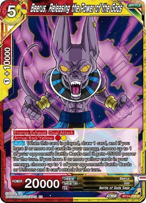 Beerus, Releasing the Power of the Gods
