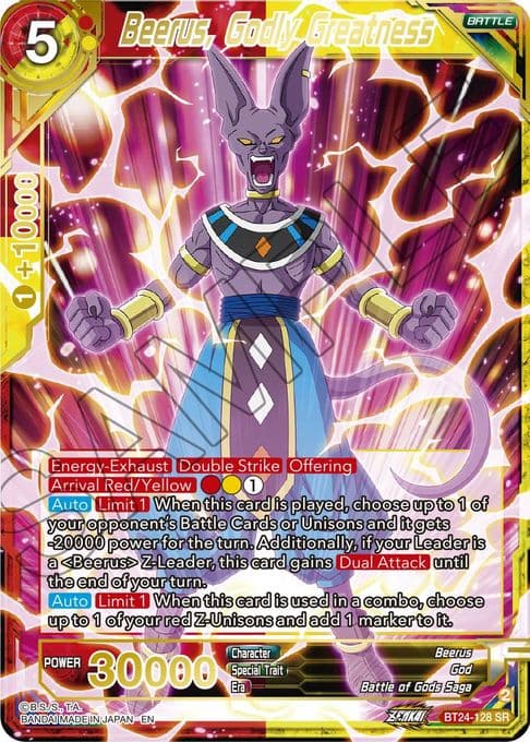 Beerus, Godly Greatness