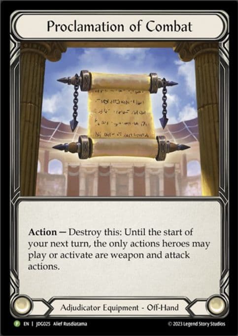 Proclamation of Combat - JDG025