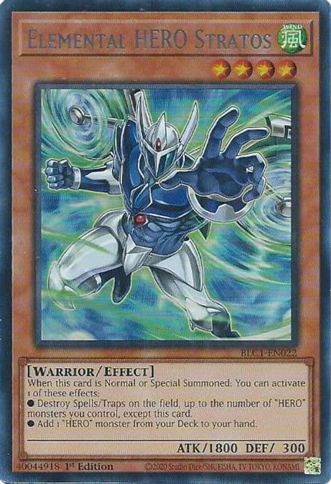 Elemental HERO Stratos (Alternate Art) (Silver)