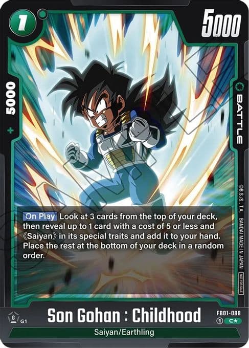 Son Gohan : Childhood - FB01-088 (Tournament Pack 01)