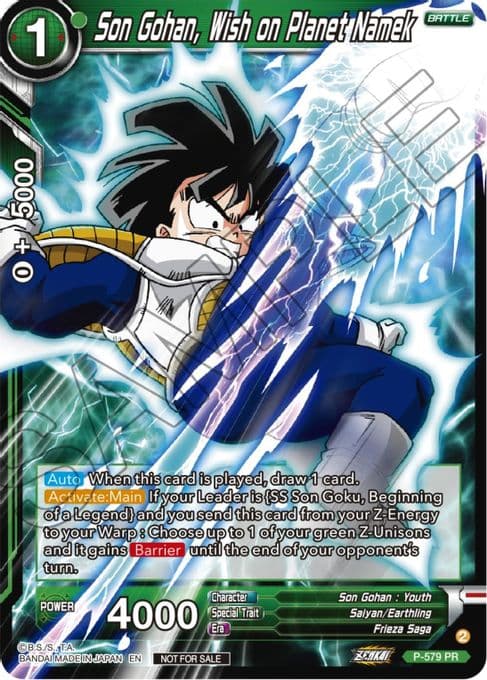 Son Gohan, Wish on Planet Namek (Zenkai Series Tournament Pack Vol.7)