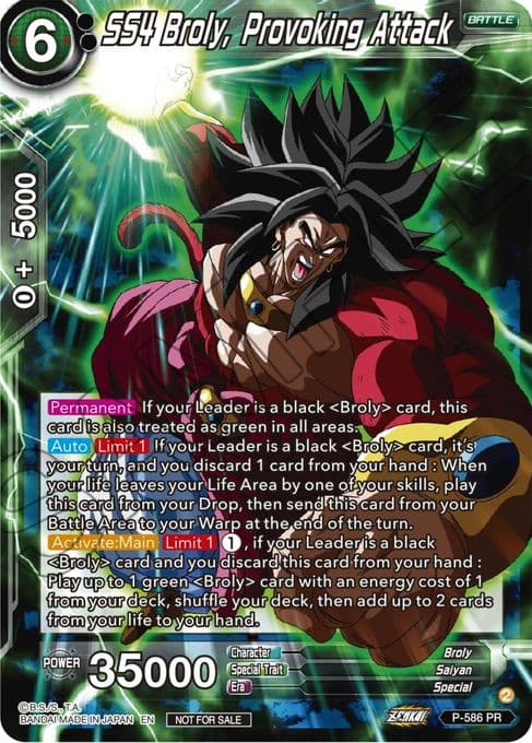SS4 Broly, Provoking Attack (Zenkai Series Tournament Pack Vol.7)