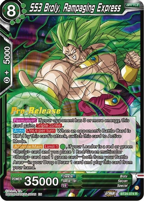 SS3 Broly, Rampaging Express