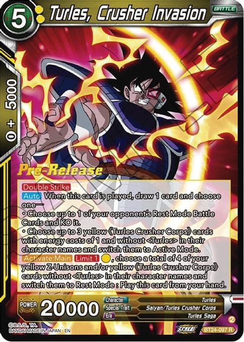 Turles, Crusher Invasion