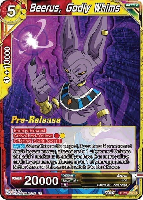 Beerus, Godly Whims