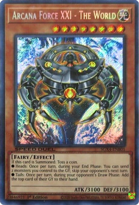 Arcana Force XXI - The World (Secret Rare)