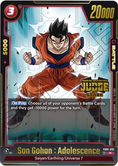 Son Gohan : Adolescence (Judge Pack (Store Judge) 01)