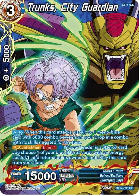 Trunks, City Guardian (Collector Booster Silver)