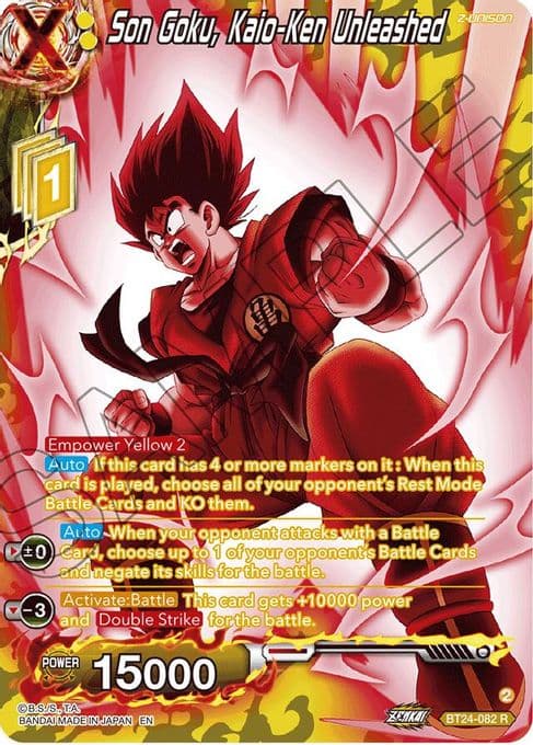 Son Goku, Kaio-Ken Unleashed (Collector Booster Silver)