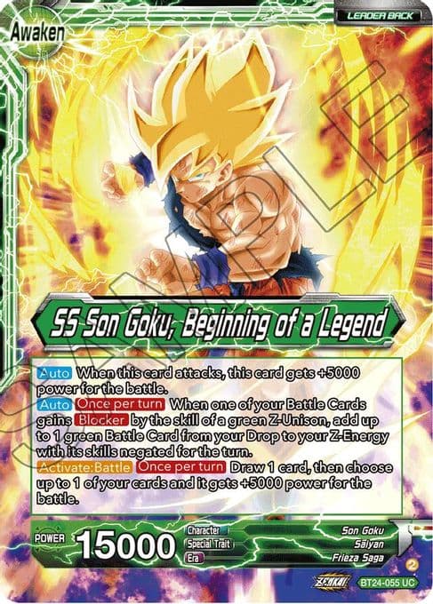 Son Goku // SS Son Goku, Beginning of a Legend (Collector Booster Foil)