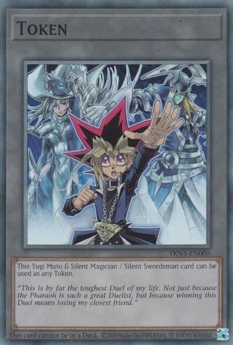 Token: Yugi Muto and Silent Magician and Silent Swordsman