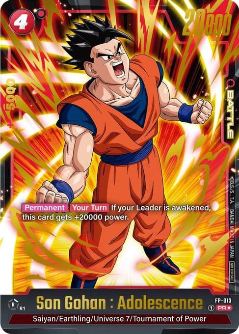 Son Gohan : Adolescence - FP-013 (Gold)
