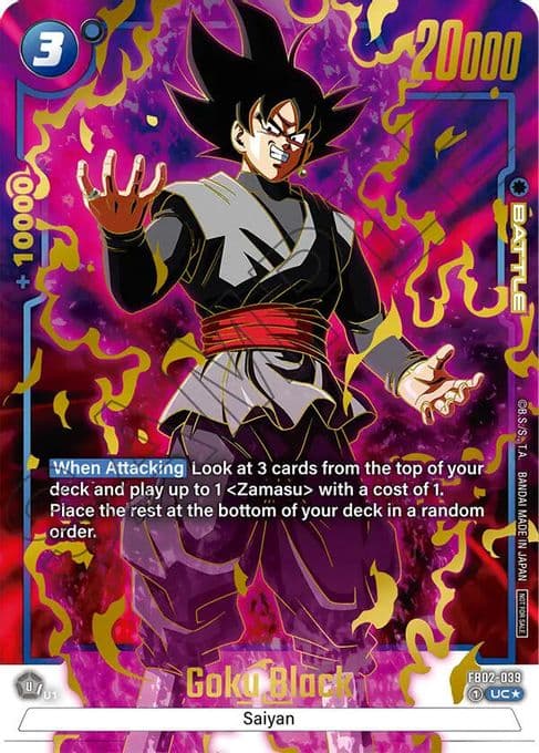 Goku Black - FB02-039 (Championship Pack 01) (Gold)