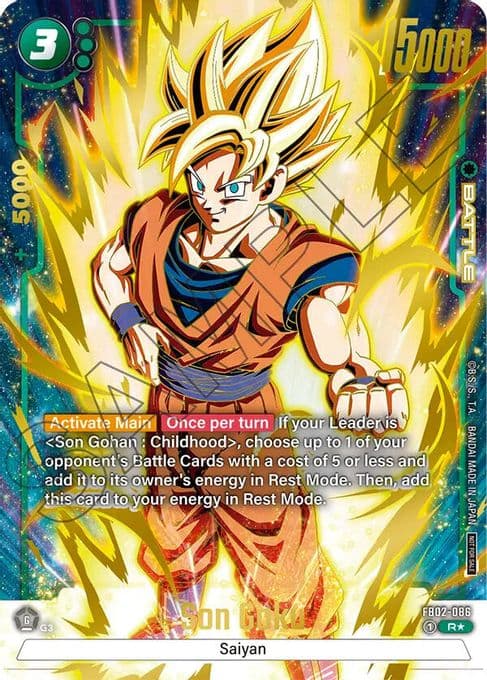 Son Goku - FB02-086 (Championship Pack 01) (Gold)