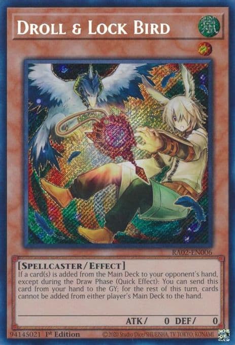 Droll & Lock Bird (Alternate Art) (Secret Rare)