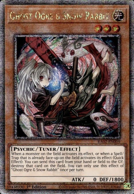 Ghost Ogre & Snow Rabbit (Alternate Art) (Quarter Century Secret Rare)