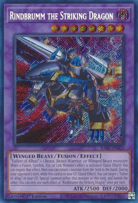 Rindbrumm the Striking Dragon (Secret Rare)