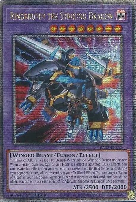 Rindbrumm the Striking Dragon (Quarter Century Secret Rare)
