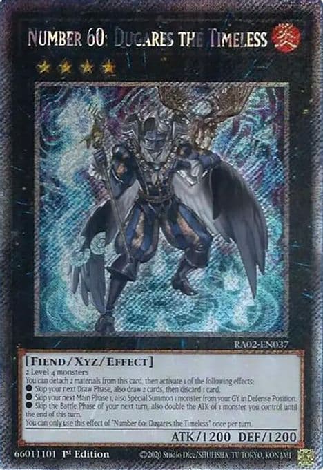 Number 60: Dugares the Timeless (Platinum Secret Rare)
